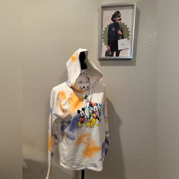 NWT Disney Parks Fab Five Vintage Hoodie Donald Goofy Minnie Mickey S L XL - Picture 1 of 2